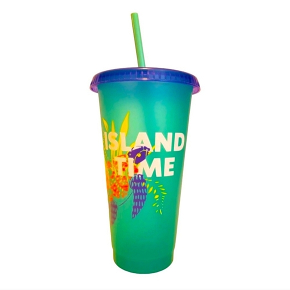 NIB, 24oz Starbucks 2020 Hawaii Reusable Cold Cups w/staws 5 ct. - Picture 8 of 8